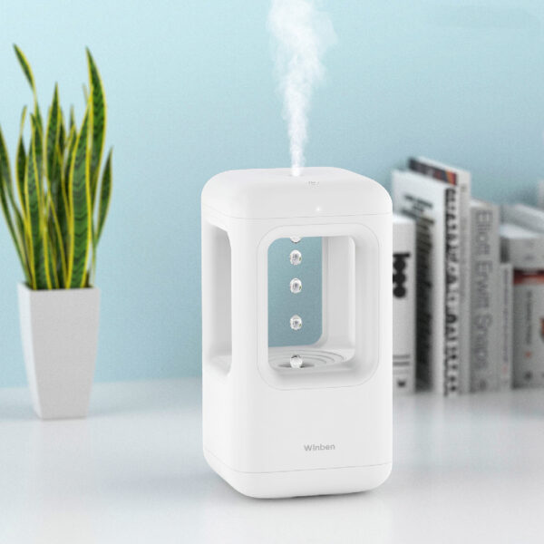 New Air Humidifier Home Quiet Bedroom Anti-Gravity Water Drop Humidifier Atmosphere Light - Image 6