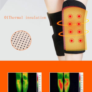 Bamboo Charcoal Knee Pads Knee Pads Warmth Self-Heating Knee Pads Tourmaline Warm Hx Cold-Proof Old Cold Leg Magnet