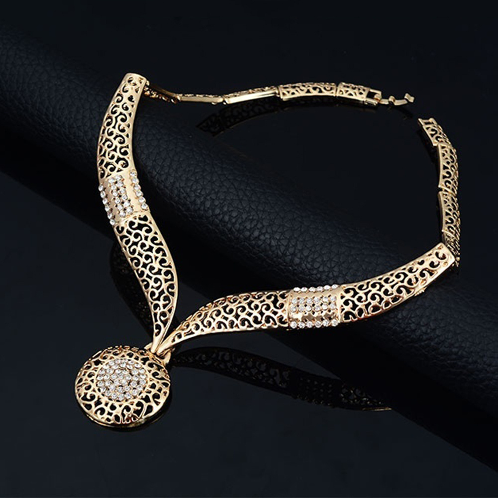 Jewelry Necklace Earrings Ring Bracelet Set Four Piece Set - Image 2