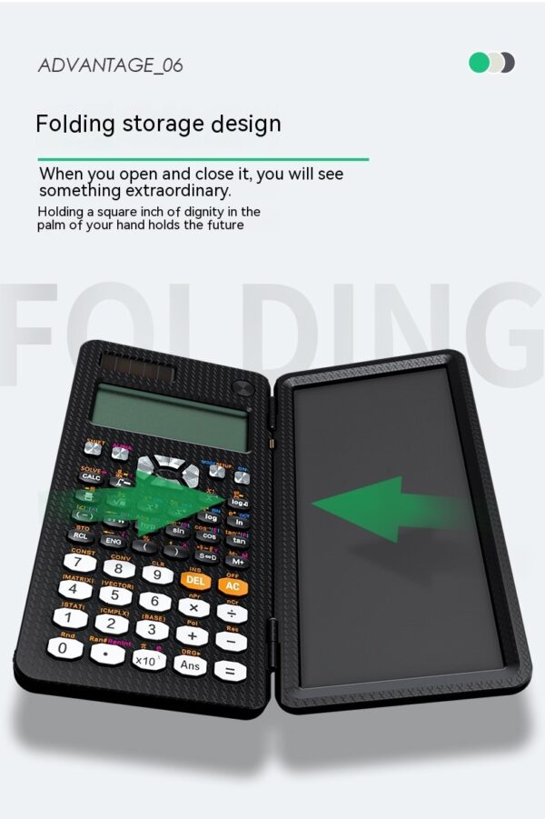 2 In 1 Foldable Scientific Calculators Handwriting Tablet Learning Function Calculator  Foldable Desk Scientific Calculators - Image 9