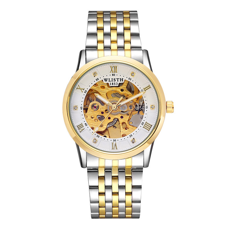 Business Men's Automatic Mechanical Watch Stainless Steel Waterproof - Image 2