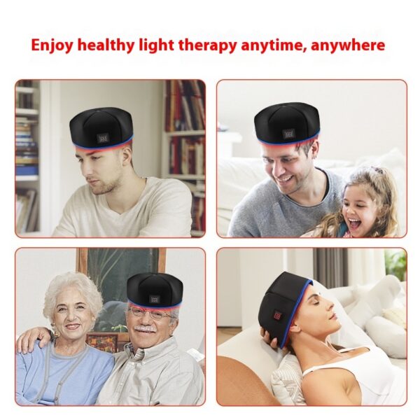 Infrared Phototherapy Cap Red Light Hair Growth Device Pulse Three Gear Adjustment - Image 5