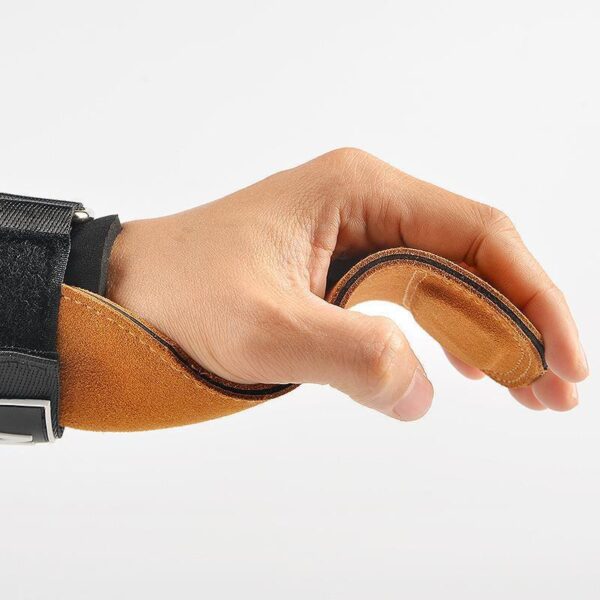 Three-layer Thick Cowhide Fitness Gloves With Pull-up Men And Women Palm Support - Image 4