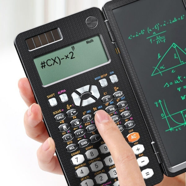 2 In 1 Foldable Scientific Calculators Handwriting Tablet Learning Function Calculator  Foldable Desk Scientific Calculators - Image 4