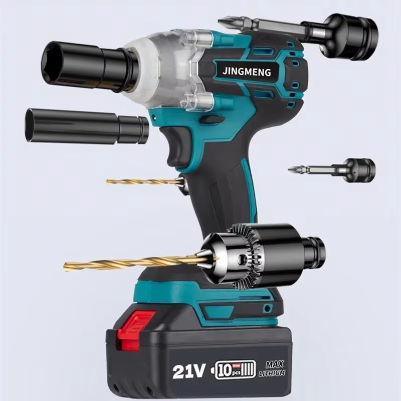 21V Brushless Electric Impact Wrench Hand Drill Power Tools - Image 4