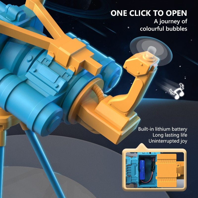 Super Big Double-Tube Bubble Gun Machine Outdoor Blowing Soap Bubble Maker Toy Automatic Water Toy For Children Birthday Party - Image 2