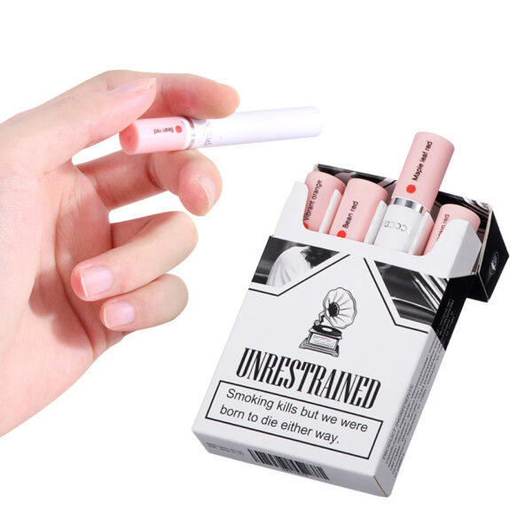 Four-color Matte Moisturizing Not Easy To Fade And Show Off Color Cigarette Lipstick - Image 4