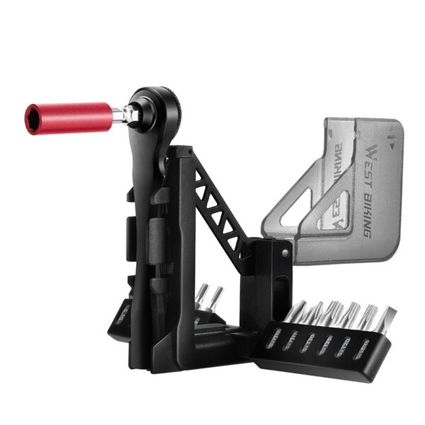 Bicycle Multifunctional Ratchet Spanner Set Quick Release Repair Tool Wrench - Image 4