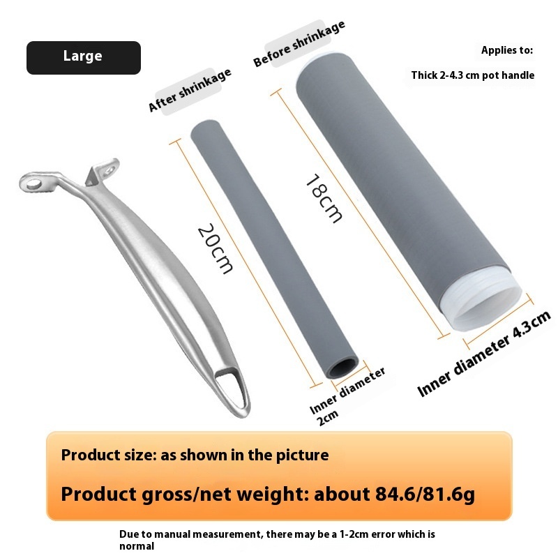 Anti-scald Stainless Steel Pot Sets Of High Temperature Resistant Pot Handle Sleeve - Image 6