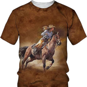 3D Digital Printing Men And Women Loose Fashion Round Neck Short Sleeves T-shirt