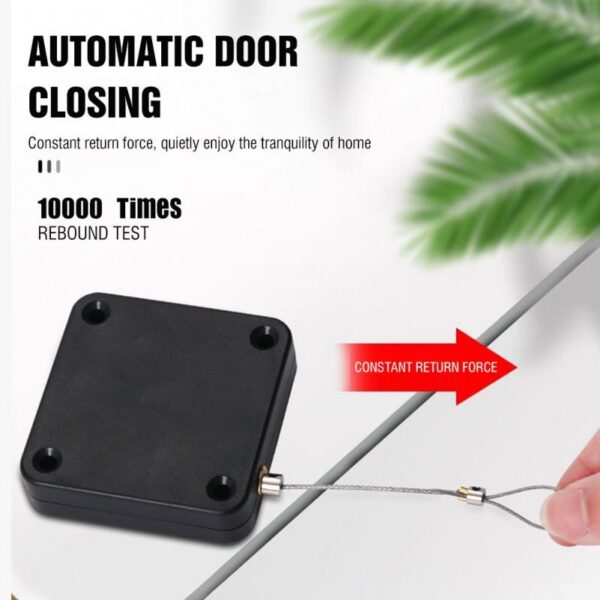 Small Size Electric Automatic Sensor Door Closer Punch-free Adjustable Surface Door Stopper Automatically Close Door Bracket Closer Home Improvement - Image 3