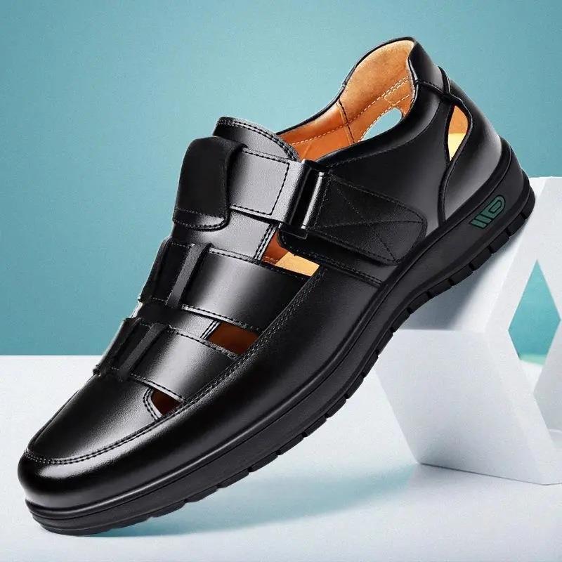Men's Leather Shoes Business Casual Formal Wear Soft Bottom Non-slip - Image 10