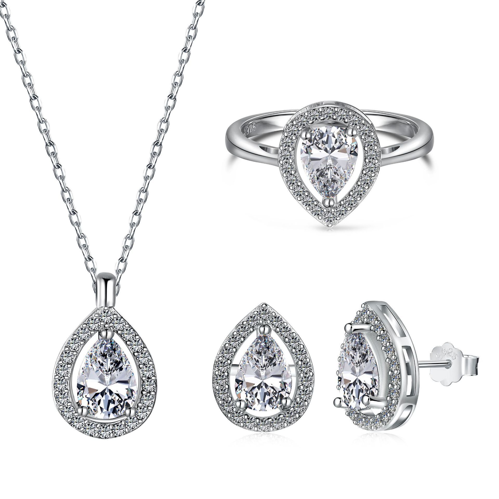 S925 Sterling Silver Jewelry Set - Image 9
