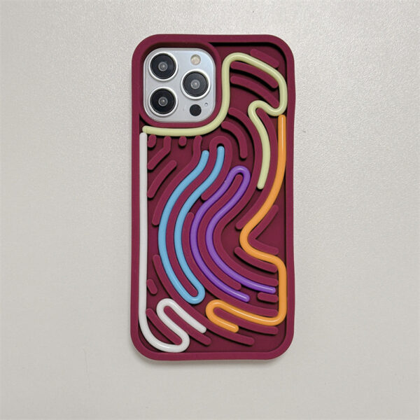 Decompression Puzzle Silicone Phone Case Color Twist - Image 5