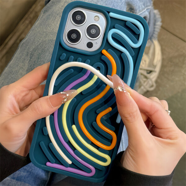 Decompression Puzzle Silicone Phone Case Color Twist - Image 6