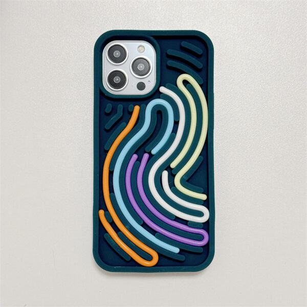 Decompression Puzzle Silicone Phone Case Color Twist - Image 4