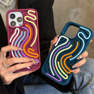 Decompression Puzzle Silicone Phone Case Color Twist