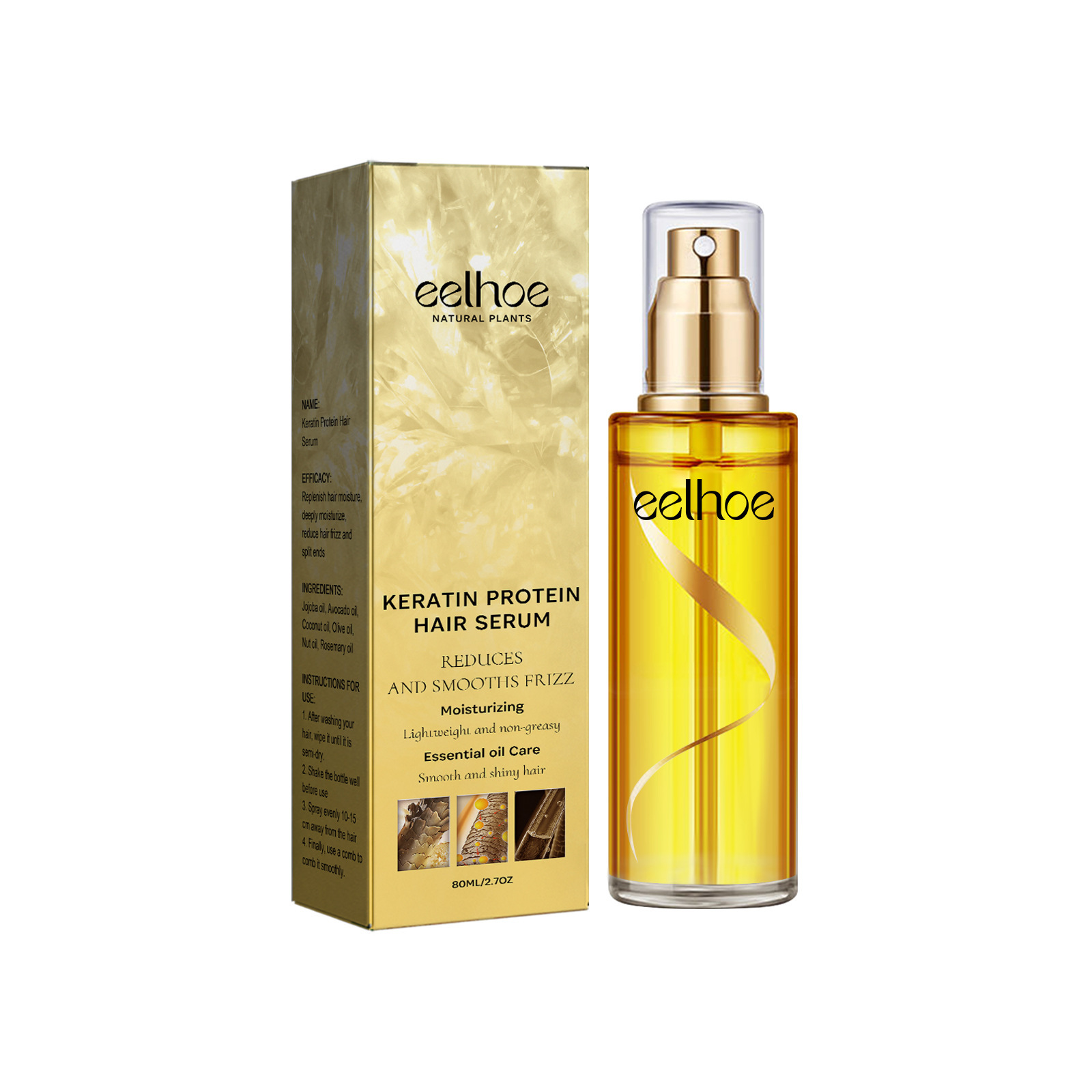 Keratin Hair Care Spray Repair Improvement - Image 4