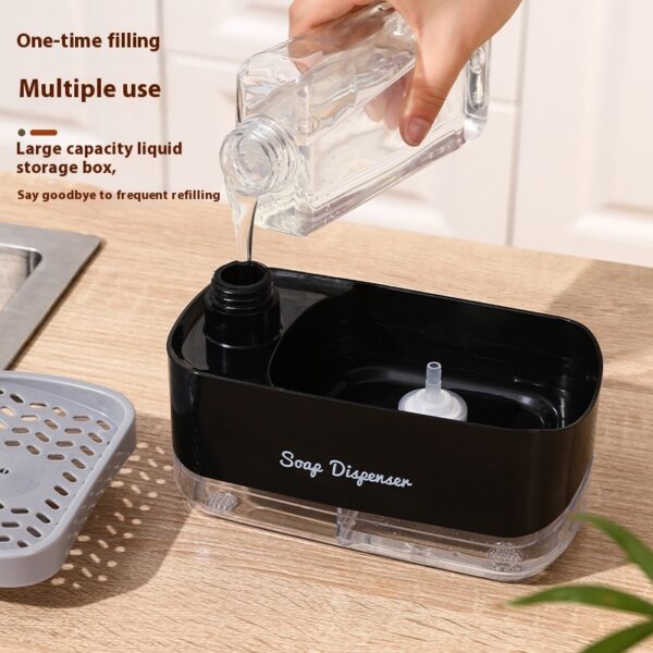 Multifunctional Soap Dish Bubbler Draining Household With Lid - Image 2