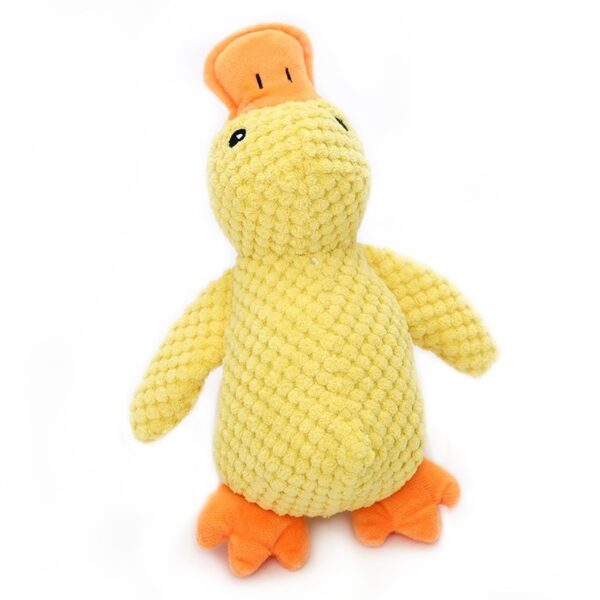 Best Pet Supplies Crinkle Dog Toy For Small Medium And Large Breeds Cute No Stuffing Duck With Soft Squeaker  Fun For Indoor Puppies And Senior Pups Plush No Mess Chew And Play - Image 2