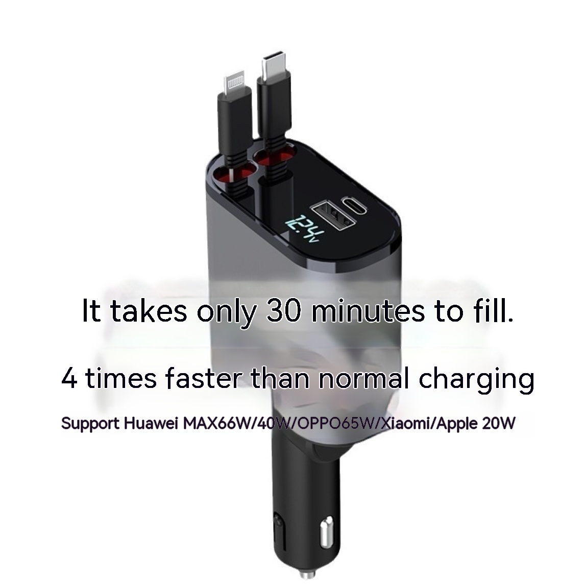 Automatic Retractable Charger Universal One-to-four Super Fast Conversion Plug Headband - Image 5
