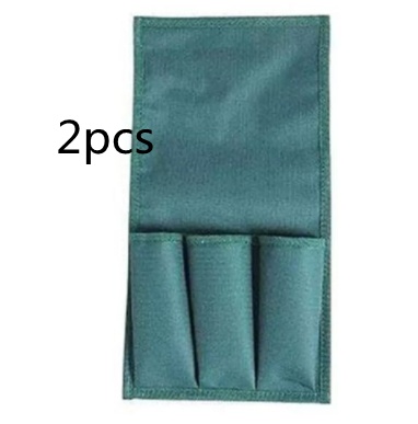 Foldable Outdoor Lawn Bench Chair With Tool Pouch Garden Rest - Image 7