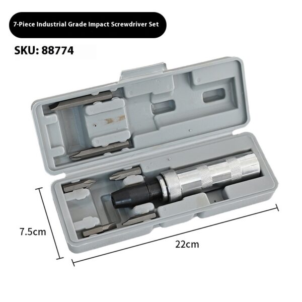 14-piece Set Impact Screwdriver Head Set Machine Repair Screwdriver Batch Suit Iron Box Chrome Vanadium Steel Tools Suit - Image 2