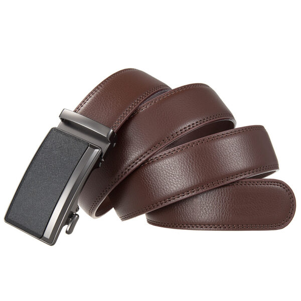 Men's Business Leather Split Leather Belt - Image 2
