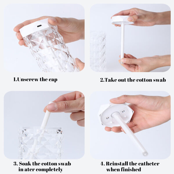 Crystal Lamp Air Humidifier Color Night Light Touch Lamp With Cool Mist Maker Fogger LED Atmosphere Room Decoration Home Decor Lights - Image 5