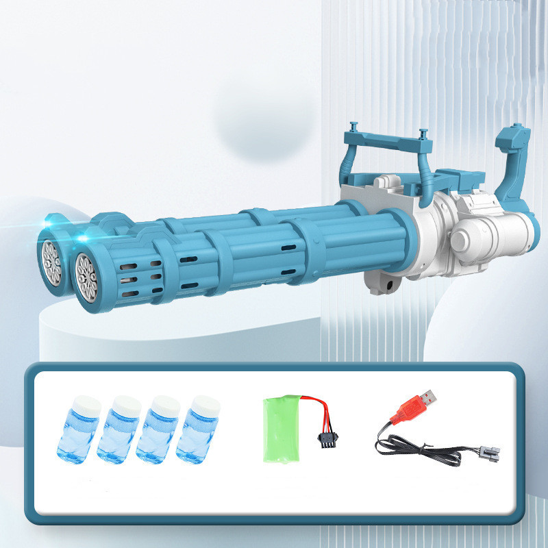 Super Big Double-Tube Bubble Gun Machine Outdoor Blowing Soap Bubble Maker Toy Automatic Water Toy For Children Birthday Party - Image 5