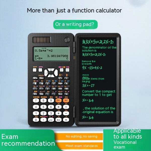 2 In 1 Foldable Scientific Calculators Handwriting Tablet Learning Function Calculator  Foldable Desk Scientific Calculators - Image 5