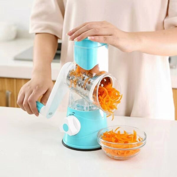 Kitchen Roller Vegetable Slicer Vertical Vegetable Cutter Rotary Grater Slicer For Fruit Vegetables And Nuts - Image 4