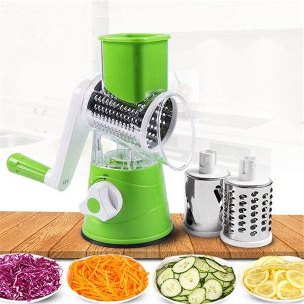 Kitchen Roller Vegetable Slicer Vertical Vegetable Cutter Rotary Grater Slicer For Fruit Vegetables And Nuts - Image 8