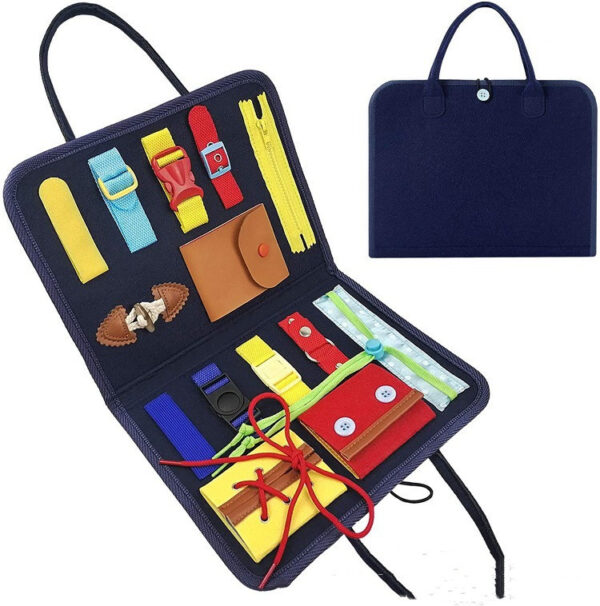 New Busy Book Children's Busy Board Dressing And Buttoning Learning Baby Early Education Preschool Sensory Learning Toy - Image 6