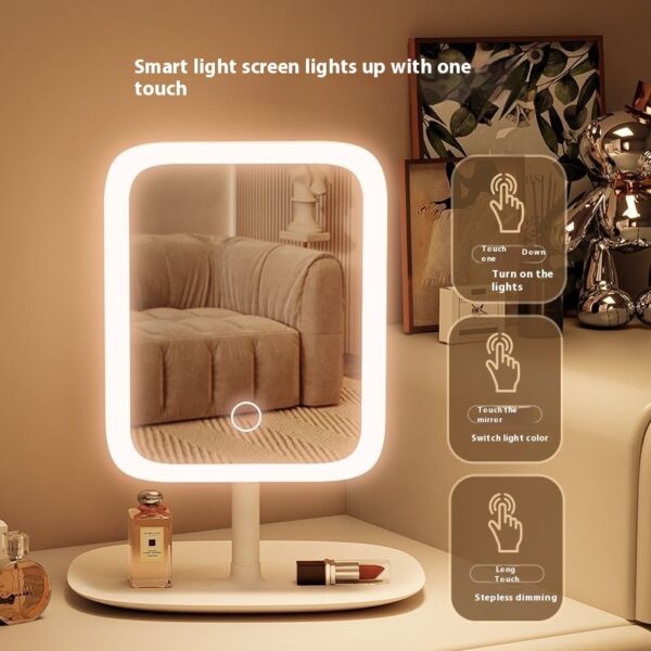 Makeup With Light Desktop Female Fill Light Small Mirror - Image 9