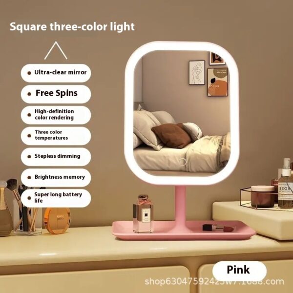 Makeup With Light Desktop Female Fill Light Small Mirror - Image 8