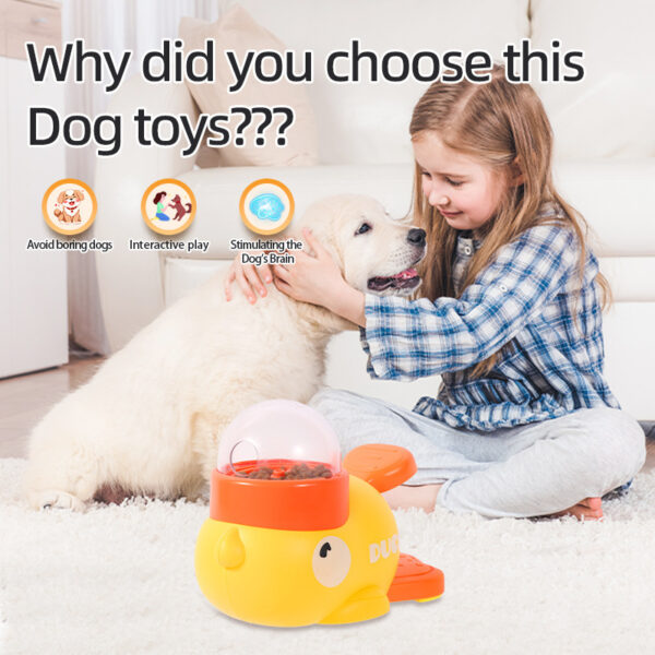 Dog Puzzle Feeder Interactive Pet Food Treat Dispenser Cartoon Duck Design Anti-slip Pets Automatic Feeder Toys For Dog Training Pet Products - Image 8