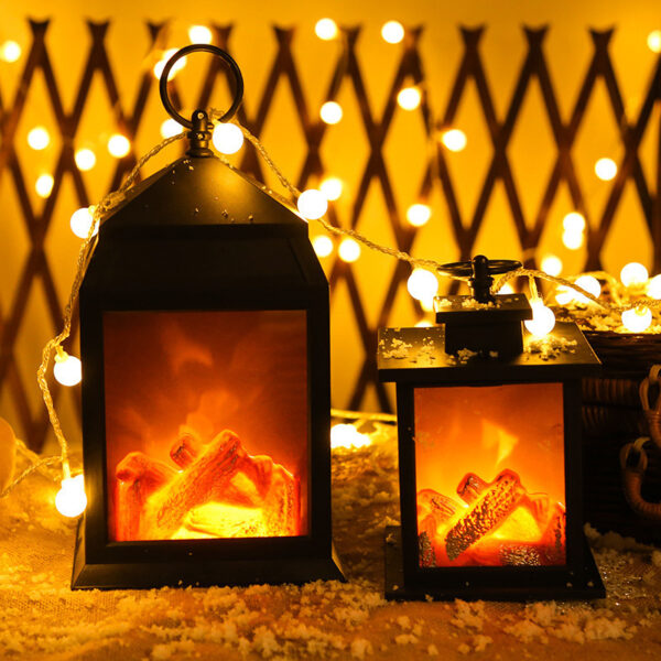 Simulation Of Carbon Fire Dynamic Home Christmas Lights Fireplace Hanging Lights - Image 5