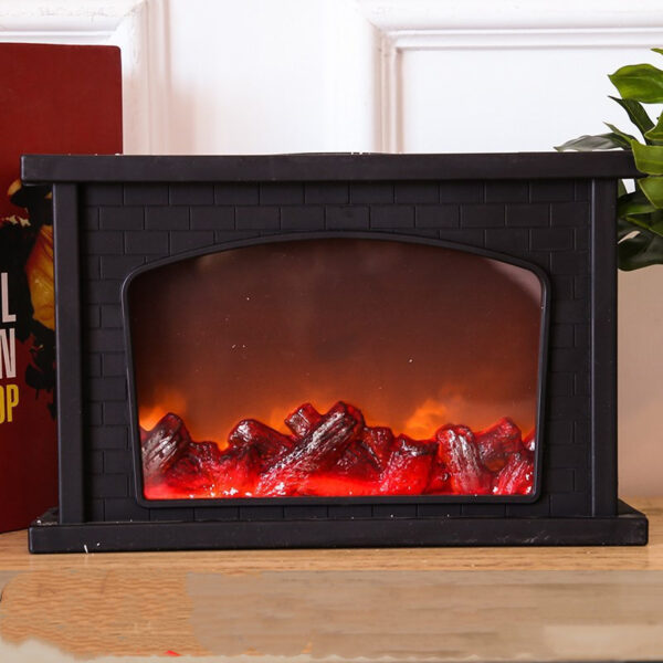 Simulation Of Carbon Fire Dynamic Home Christmas Lights Fireplace Hanging Lights - Image 2
