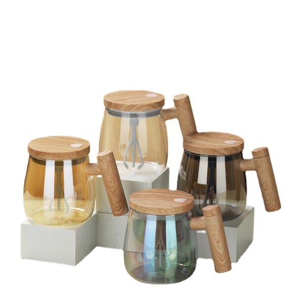 400ML Self Stirring Coffee Mug  Electric Mixing Glass Coffee CupHigh Speed Fast Automatic Coffee Cup For Gyms Dining Room Kitchen Gadgets - Image 8