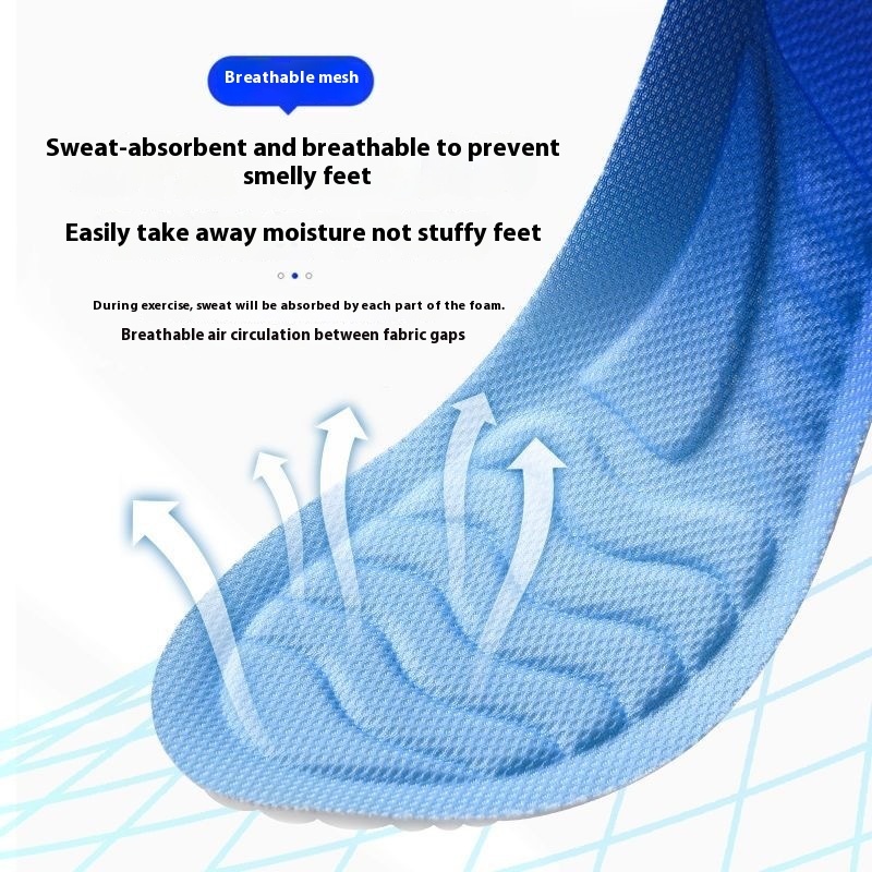 4D Shock Absorption Sports Comfortable Lightweight Insole - Image 9