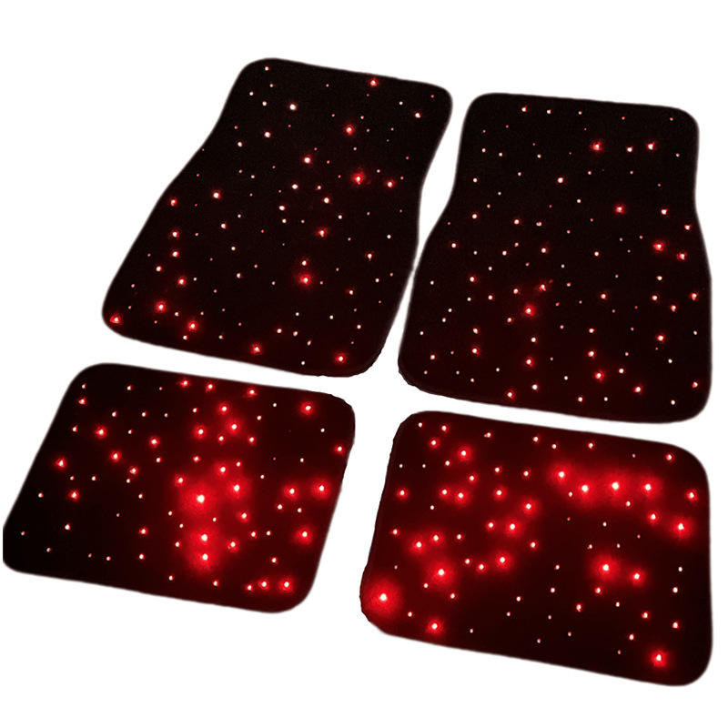 Baby's Breath Shaped Fiber Optic Light Car Foot Mat - Image 2